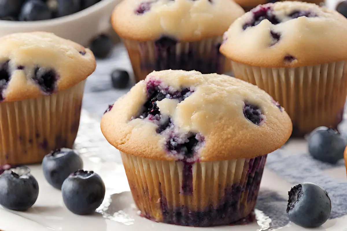 Drain Blueberries Krusteaz Muffin Mix