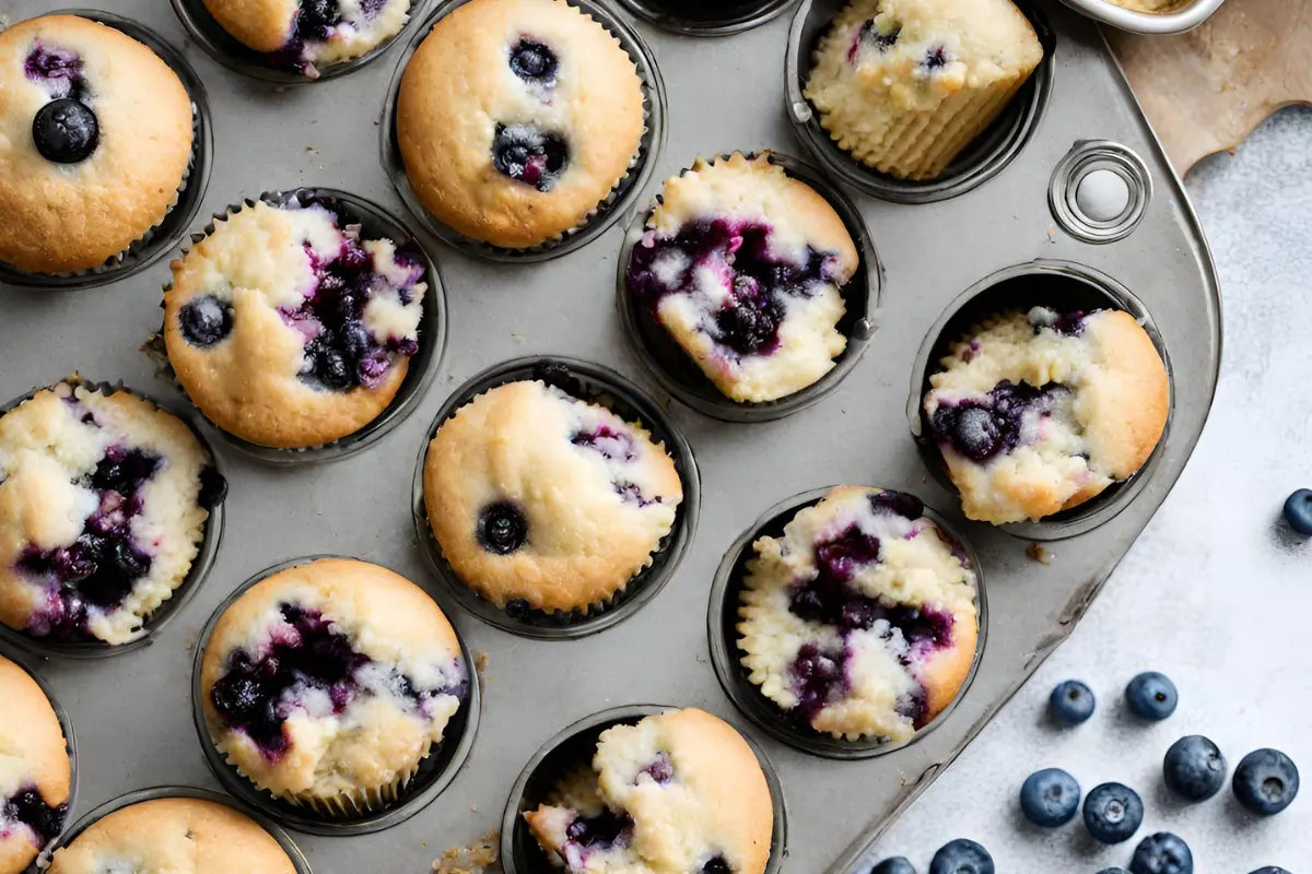 Drain Blueberries Krusteaz Muffin Mix