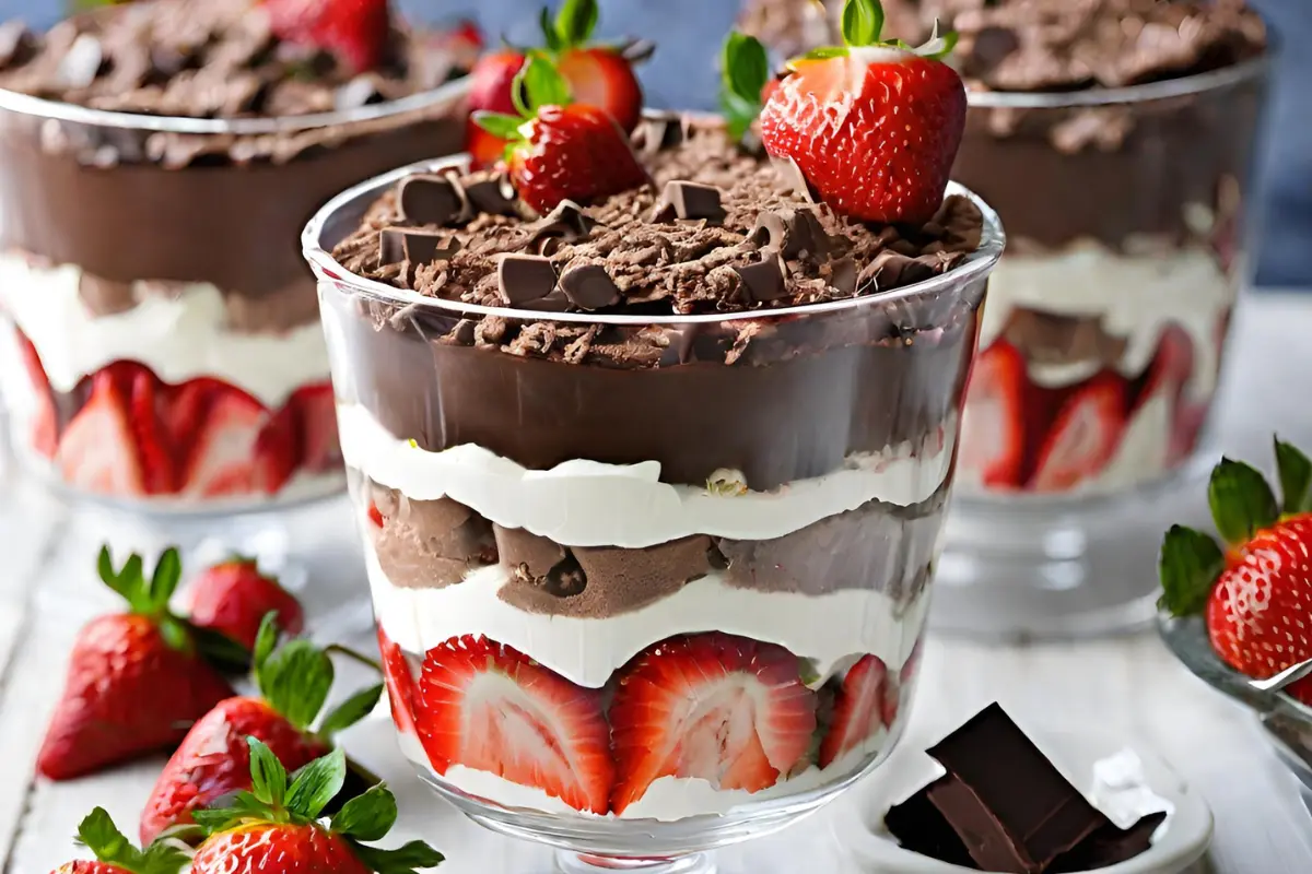 chocolate strawberry trifle